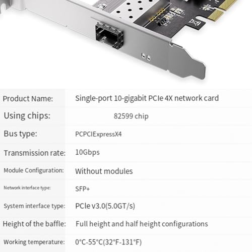 Chip 82599 Tarjeta de Red de 10 GB Evita Cortes de Red 3