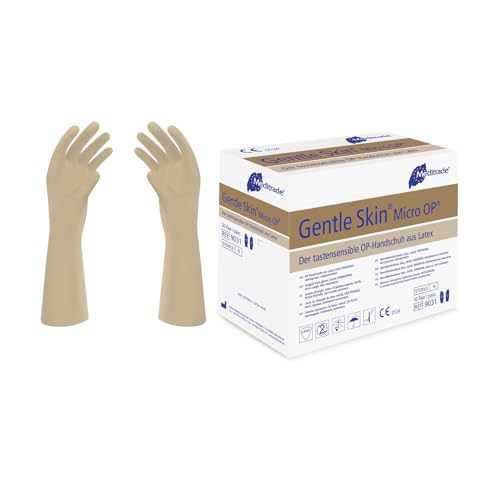 Gants de chirurgie en latex Meditrade 903175 Gentle Skin stériles non poudrés taille 7.5 x100
