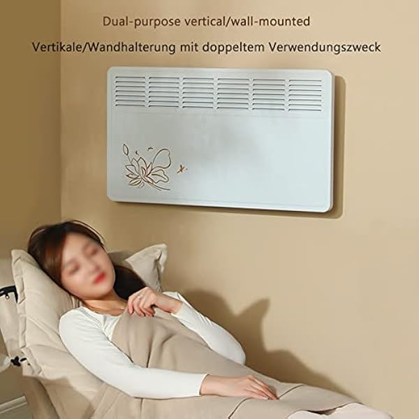 Riscaldatore Riscaldamento elettrico, termostato da 1600 2000 watt, risparmio energetico, riscaldamento elettrico convettore mobile, protezione dal surriscaldamento del radiatore elettrico,