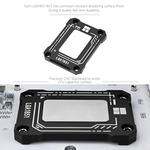 Image of Thermalright Lga1851 BCF Black CPU Holder,CPU Anti Bending Fixed Bracket,Easy to Install,Full Fit Fixed Seamless Installation,All Aluminum Alloy Anode Sandblasting Process,Intel 15th CPU Holder