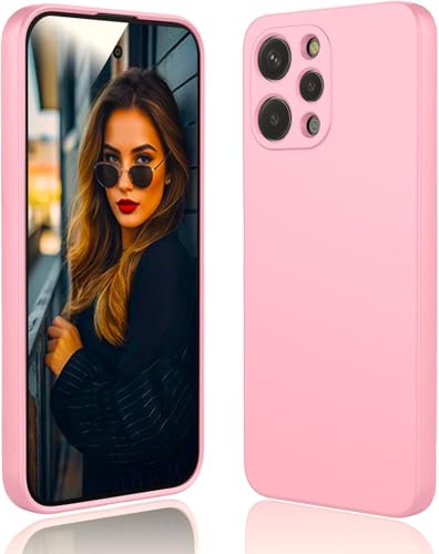 Movilear Funda Carcasa de Silicona Líquida para Xiaomi Redmi 12 4G / Redmi 12 5G, Interior de Microfibra Antigolpes Protección Gel Ultra Suave de Goma a Prueba de Choques y Arañazos FSUA (Rosa)