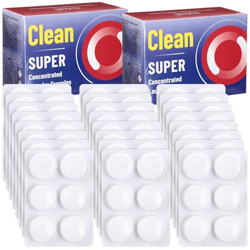 Dansib 144 tabletas de detergente para lavar la ropa sucia, pastillas para lavar la ropa sucia, removedor de manchas a granel, alternativa a las hojas, cápsulas y líquidos, suministros de lavandería