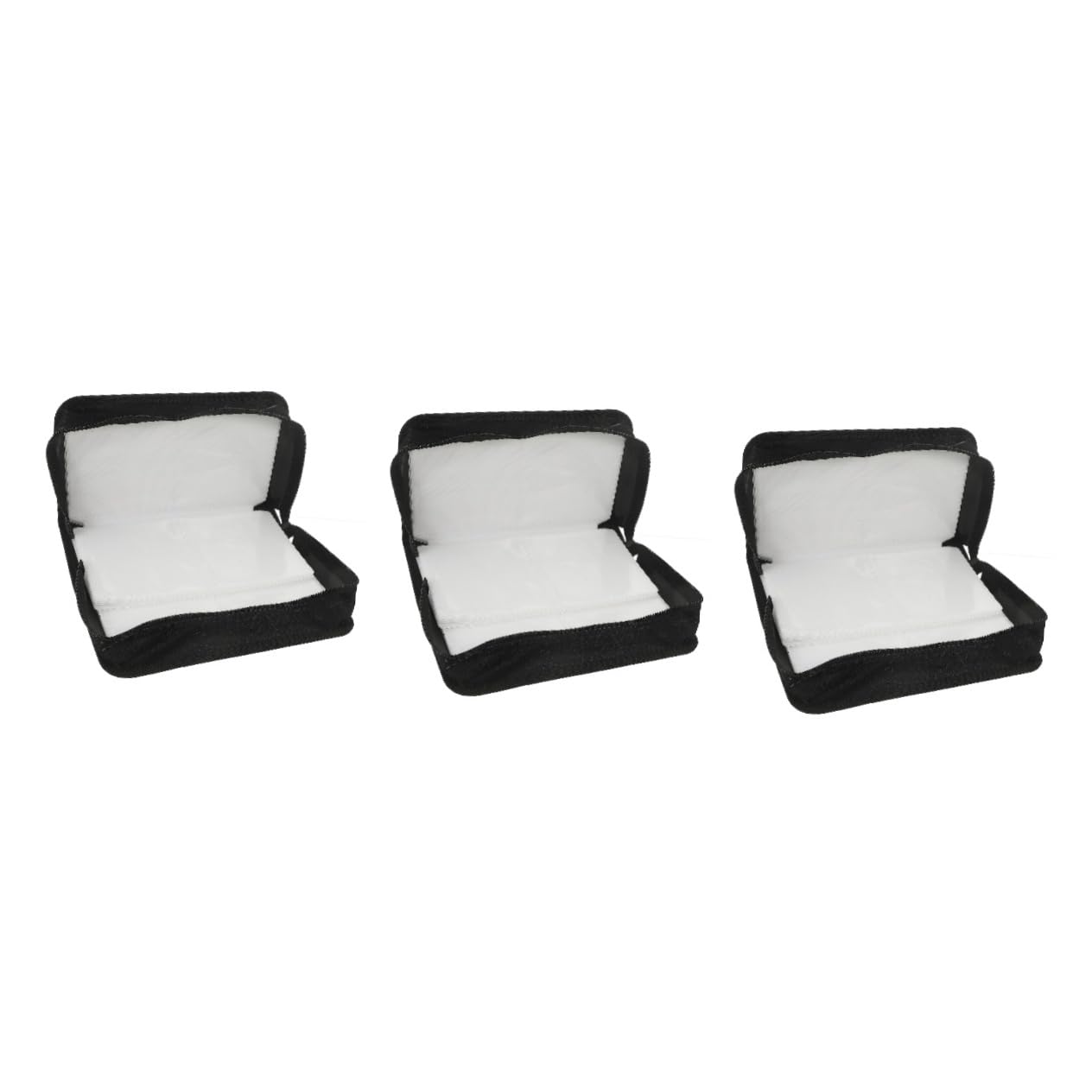 ULTECHNOVO 3piezas Estuche CD Capacidad Funda De Almacenamiento Portátil para y DVDs Organizador Compacto y Ligero Protección Eficaz contra Arañazos para Viajes y Hogar