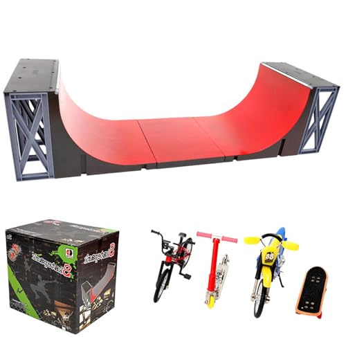 Finger Skateboard Geschenkset, Fingerboard Rampen Mit Mini-Fingerspielzeug Set, Sportspielzeug Kind Reparatur Tech Tool Kit, Kinder Finger Skater, Skateboard Spielspielzeug, Sportspielzeug Für Kinder