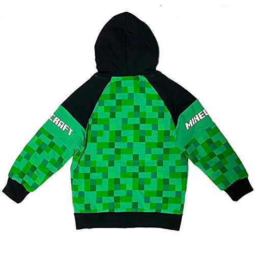Minecraft Creeper Boys Sherpa Fleece Hoodie4