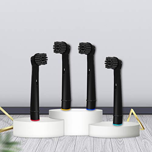 YanBan 8 Stück elektrischer Zahnbürstenkopf aus Bambuskohle, Ersatzbürstenkopf für elektrische rotierende Zahnbürste, für Erwachsene und Kinder – Bild 3