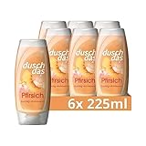 Duschdas Duschgel Pfirsich Duschbad mit verwöhnender Duftformel sorgt für einen erfrischenden Start in den Tag 6 x 225 ml
