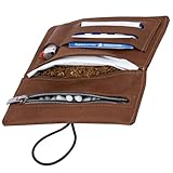 Correas de cierre fáciles de cambiar: con nuestra bolsa de tabaco recibirás 2 bandas de cierre de goma de diferentes colores para envolver la bolsa giratoria. Así puedes rediseñar tu bolsa de tabaco en cualquier momento y adaptarla a tu atuendo.