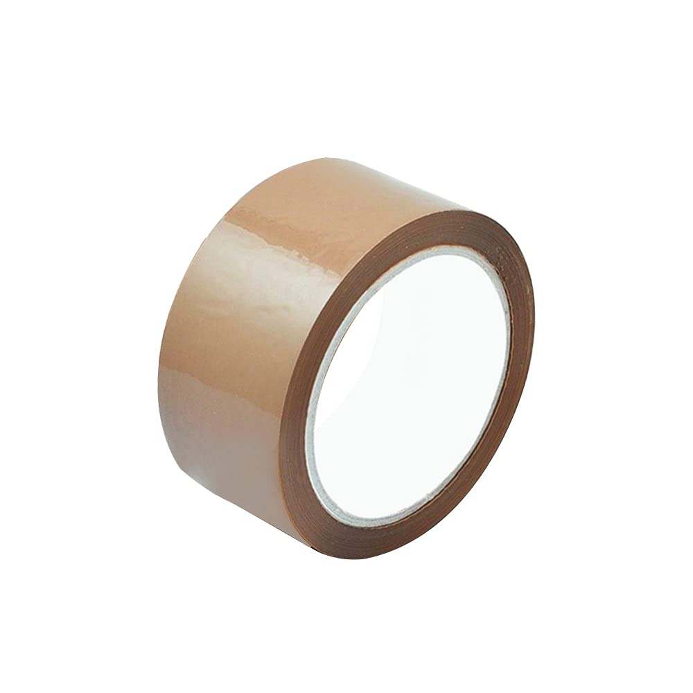 Wowsubli Brown 48Mm X 66M /Fragile Parcel Tape - Long Length Packing Tape Rolls Strong, Heavy Duty Shipping Packaging Tape For Parcels And Boxes (12,)