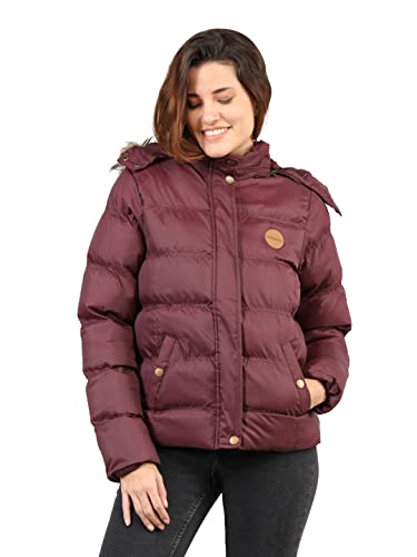 Image of CHKOKKO Women's Polyester Winter Standard Length Quilted Jacket