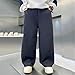 Boys Sweatpants Wide Leg Casual Loose Elastic Waist Pants Fashion Baggy Athletic Trousers with Pockets 5-15 Years
