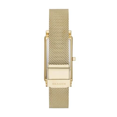 Image of Skagen Hagen Lille Rectangular Stainless Steel Watch for Women