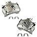 TRQ Front Brake Caliper Set Zinc Coated Brackets Compatible with 2011-2014 Chrysler 200 2007-2010 Sebring 2008-2014 Dodge Avenger 2007-2012 Caliber 2007-2017 Jeep Compass Patriot