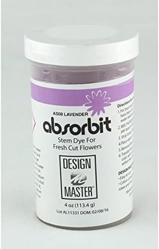 Design Master Absorbit Stem Dye for Fresh Cut Flowers Matte Finish Systemic (Lavender)