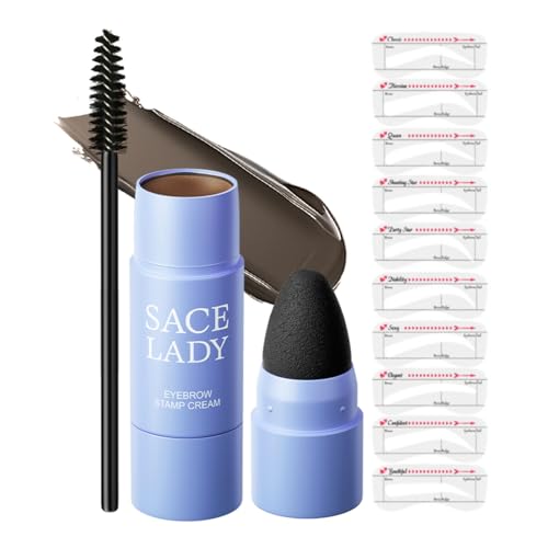 SACE LADY Eyebrow Stamp Kit, Brow Stencil Easy to Use