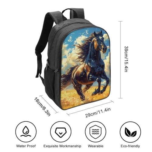Mochila escolar infantil Retro Horse: bolso de escuela cómodo y pequeña mochila preescolar 2