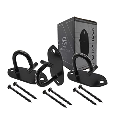 Grayrock Resistance Band Wall Hooks, Workout Wall Mount Anchors, Ceiling Mounted Hook Exercise Station For Body Weight Straps, Strength Training, Physical Therapy Exercise, Home Gym #TOP13