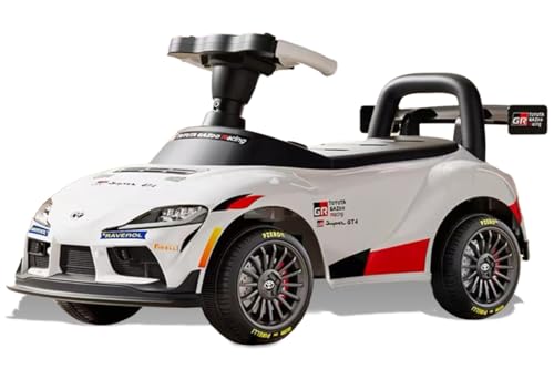 AIJYU TOYS 足けり乗用玩具 トヨタ GRスープラ GT4 足けり 車 玩具 子ども用 乗り物おもちゃ (ホワイト)
