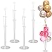 tarumedo 4 Stück Ballon Stick Halter Balloon Stand Kit Luftballons Ständer Halter Ballonhalter Ballonbaum Tischballonständer Ballonzubehör für Weihnachten Party Geburtstag Hochzeits Dekoration