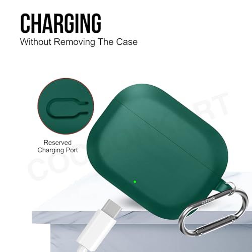 Image of Soft Silicone Case Cover Compatible for OnePlus Nord Buds 3r (2025) -Green