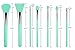 LORMAY 7 Pcs Silicone Brush Applicator Kit for UV Resin Epoxy Art Crafting and Cream Makeup Products (Mint Green)