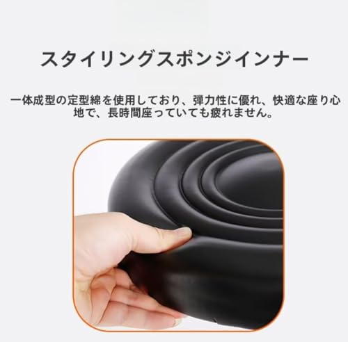 INECAR オフィススツール 昇降式 丸椅子 キャスター付き 低い背もたれ 360度回転 高さ調節可能 レザー おしゃれ カウンターチェア 作業製図椅子 理髪店 美容 スパ エステ サロンスツール 病院 診察椅子 デスクチェア (滑車型です) [2]