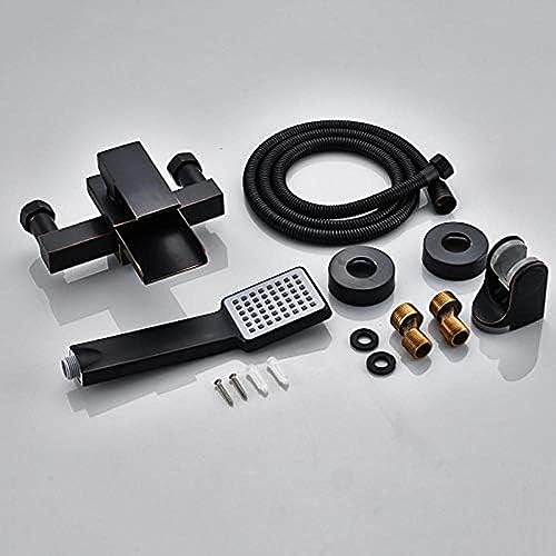 Ensemble de robinets de douche nickel brossé anti-calcaire pour rénovation