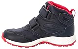 Jack Wolfskin Unisex Kinder Woodland Texapore Mid Vc K, Dark Blue / Pink, 34 EU