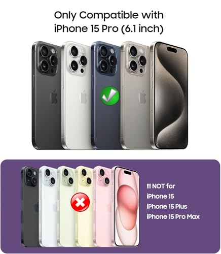 Coque antichoc iPhone 15 Pro silicone avec protection objectif intégrée MagSafe