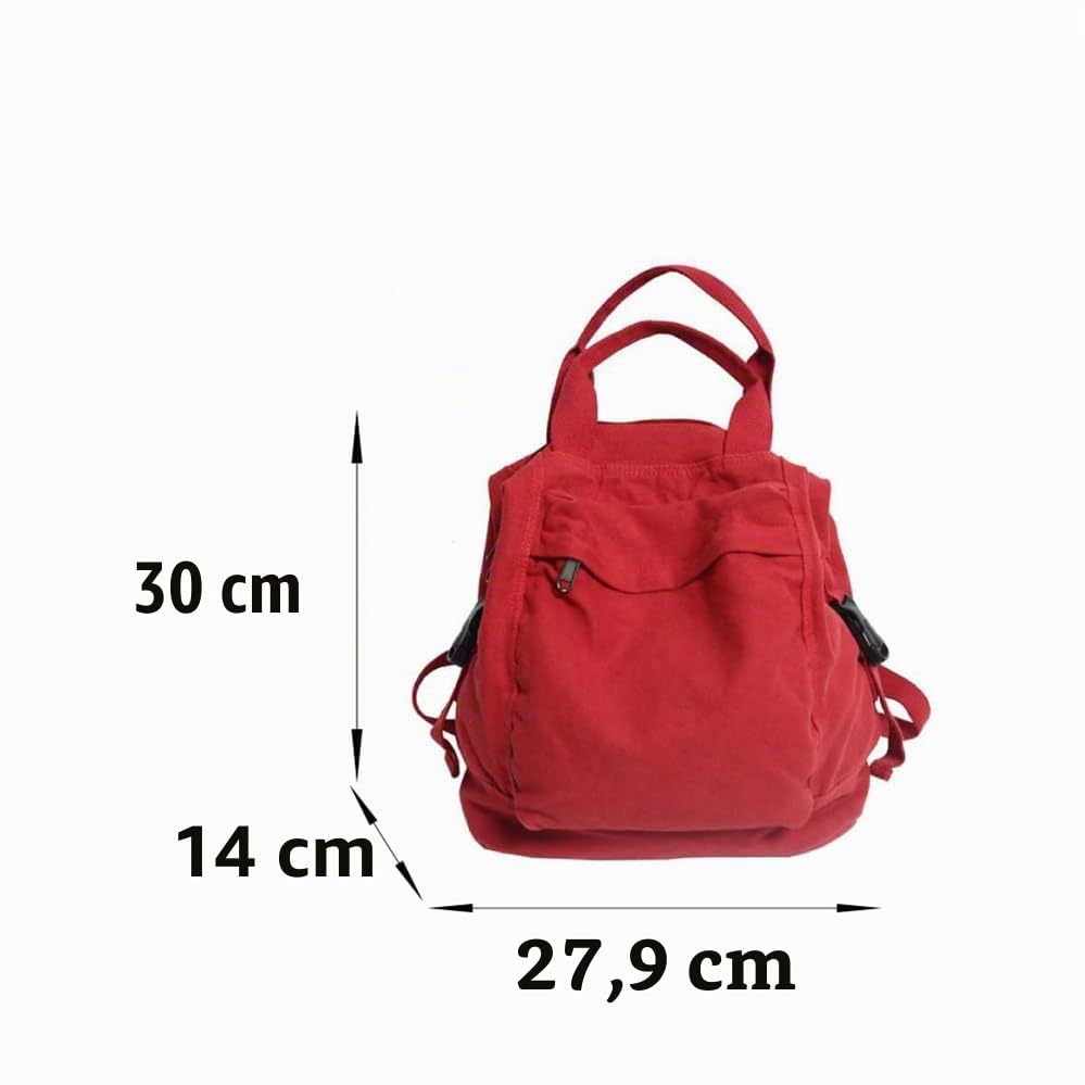 Zaino in tela boho da donna, stile vintage, da viaggio, casual, stile hippie Y2K