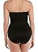 Miraclesuit Women’s Rock Solid Madrid Bandeau Style One Piece Swimsuit with Detachable Straps and Underwire Molded Cup Bra, Black, 16