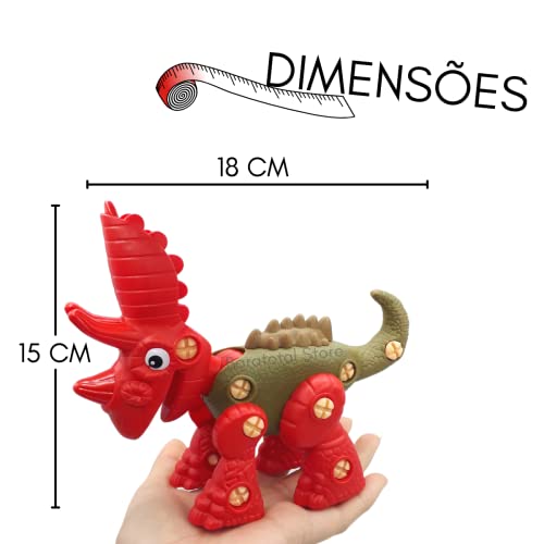 Dinossauro Monta Desmonta Dino Brinquedo T-Rex Infantil Dino Robo De Montar Com Ferramenta Coleção