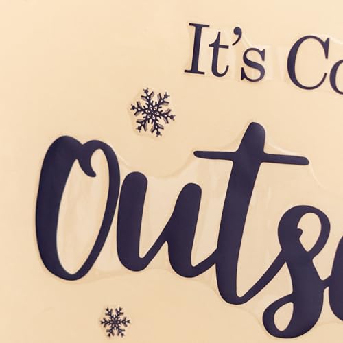Vinilo decorativo Baby It's Cold Outside con copos de nieve miniatura 6