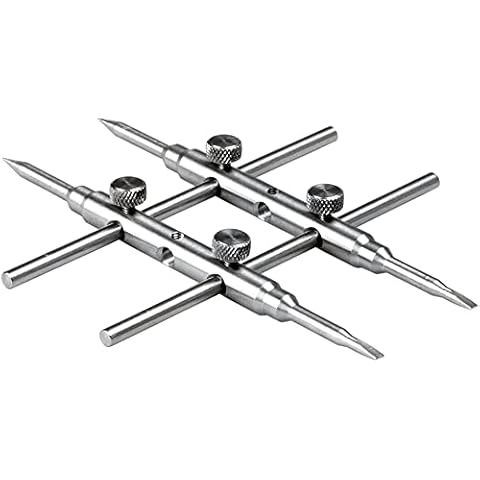 Spitzen Objektiv Spannschlüssel Reparatur-Öffnungs-Werkzeug Edelstahl für SLR DSLR Großformat-Kameraobjektiv Reparatur Öffnen Haltering-Entferner Spanner Wrench Tool Retaining Ring Remover Cover