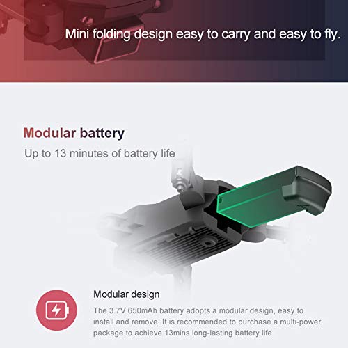 Drone para adultos, Entweg S66 RC Drone Controle Remoto Mini Drone 13mins Tempo de Vôo 3D Flip Altit