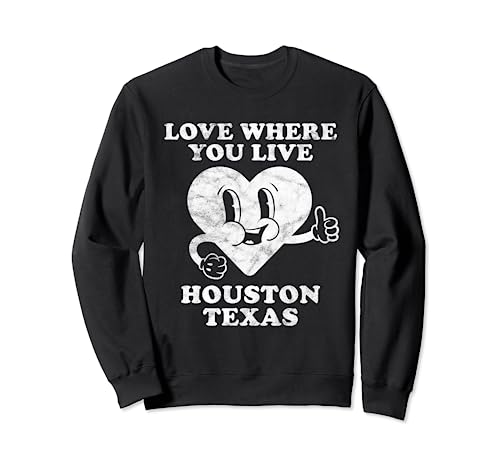 Retro Vintage Houston Texas Amante Sudadera