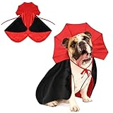 Rypet Large Dog Halloween Costumes Dog Vampire Cloak Costume Dogs Mantle Apparel Pet Clothing Vampire Cape for Medium Large Dogs