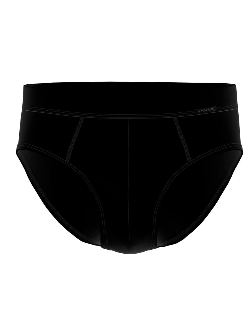 Ammann Feinripp Premium Slip - Calzoncillos (6 unidades), Negro , XXL