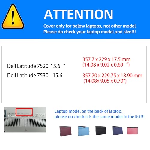 Funda para laptop Dell Latitude 7530 y 7520 15.6" miniatura 4