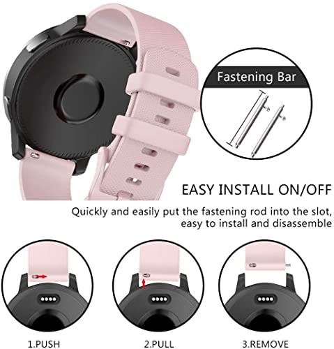 Image of Zitel Band Compatible with Garmin Forerunner 265, 255, 255 Music, Vivoactive 4 45mm, Venu 245 mm, Venu 3 45mm - 22mm Wide Quick Release Watch Band