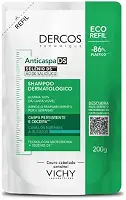 Vichy Dercos Shampoo Anticaspa Cabelos Secos Elimina 100% da Caspa Visível, Alivia Coceira e Irritação, Previne Reaparecimento por 6 Semanas com Selênio DS, 200g