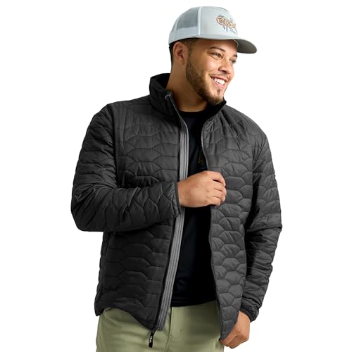 HUK Men's Scale Jacket, DWR Performance Fishing Coat