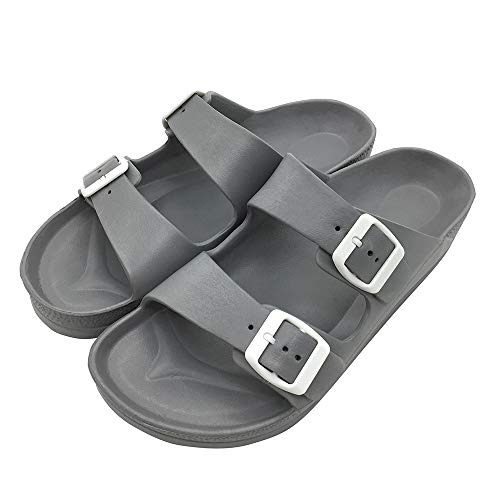 Image of Luffymomo Adjustable Slip on Eva Double Buckle Slides for Mens