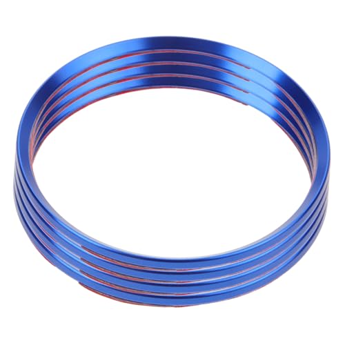 HOLIDYOYO 4pcs Hubcap Decorative Ring Removal Tire Caps Tire Replacement Hub Trim Car Hub Trim X Covers Wheel Hub Trim Hubcaps Hub Caps Tire Replacement Hub Cover Trim Aluminum Alloy Blue