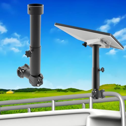 Starlink Mini RV Ladder Mount - RV, Camper, Yacht, Pole, Railing Clamp for Roof/Rack (0.8-1.1' Dia)