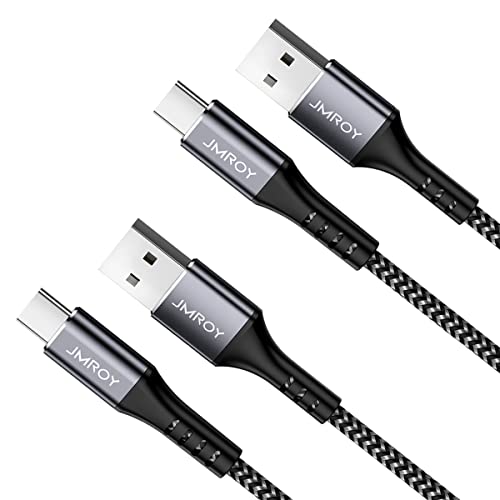 Cavo USB C da 3 A per ricarica rapida, 2 confezioni da 2 m + 1 m, caricabatterie di tipo C, ricarica rapida per Samsung Galaxy S10 S9, Huawei P30, P20, Google Pixel, Sony Xperia XZl