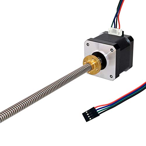 310Mm Tr8X2 Lead Screw Nema 17 Integrated Linear Actuator Stepper Motor With External Brass Nut 1.5A 59Oz-In For Reprap Prusa I3 3D Printers Z Axis Cnc #TOP14