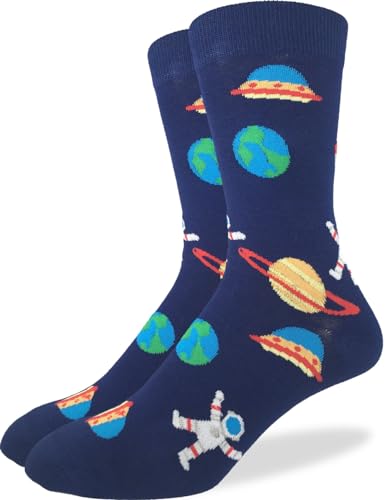 Good Luck Sock Men's Space Crew Socks 7-12