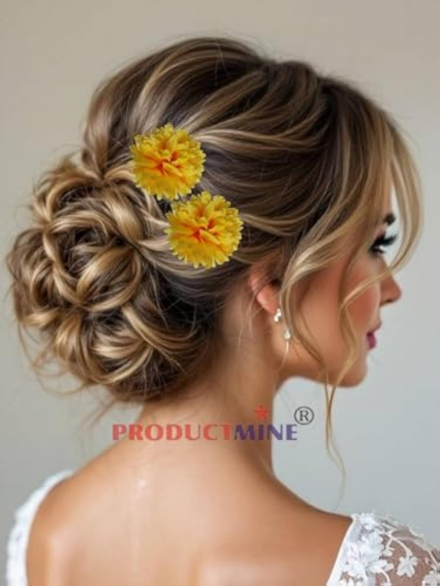 Bridal Hair Pin Bun Accessories, Fancy Golden Juda Pins