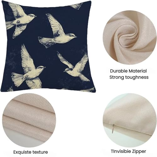 Coussins exterieures imperméable 55x55 lin housse de coussin - 5